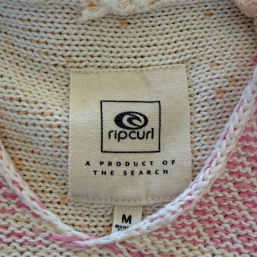RIP CURL NEON ISLES KNIT PONCHO PULLOVER BEACH WEAR SZ M - Picture 8 of 10